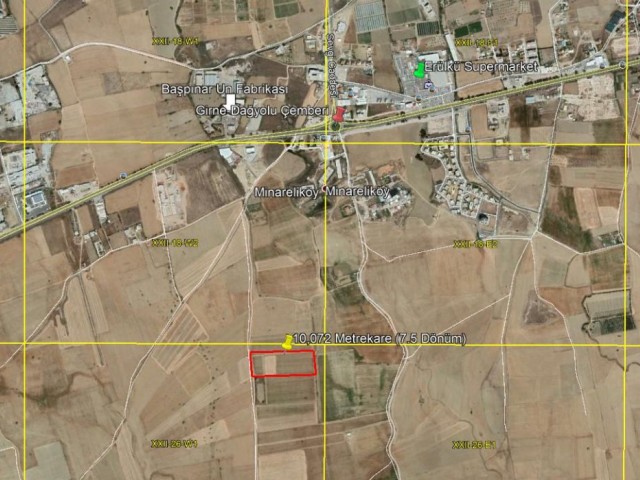 7.5 ACRES OF LAND IN THE SOUTHERN REGION OF THE KYRENIA MOUNTAIN ROAD CIRCLE, IN MINARELKOY, NICOSIA
