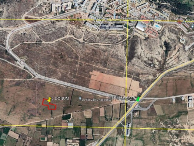 KALKAN IS ALSO CLOSE TO THE METU ENTRANCE ROAD AND IS VERY WELL LOCATED, AN EQUIVALENT FIELD WITH A COB OPEN FOR CONSTRUCTION ** 