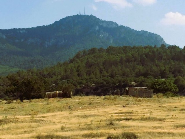 5 с половиной акров земли на продажу в Кирении Караагач с великолепным видом на горы и море