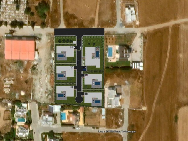Gazimağusa, Tuzla Bölgesinde Satılık 5 Adet, 3+1 Tek Katlı, Her Biri 750 m2 Arsa İçerisinde  Villalar 