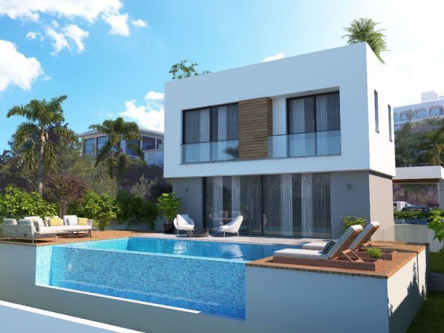 4+1 TURKISH PROPERTY VILLA WITH PRIVATE POOL, TERRACE, BODRUM, SEA VIEW IN ÇATALKÖY!