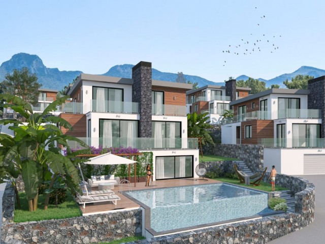 Luxury 4+1 350 m² Triplex Villas with Pool in Catalkoy, Kyrenia, 570. 000Stg ** 