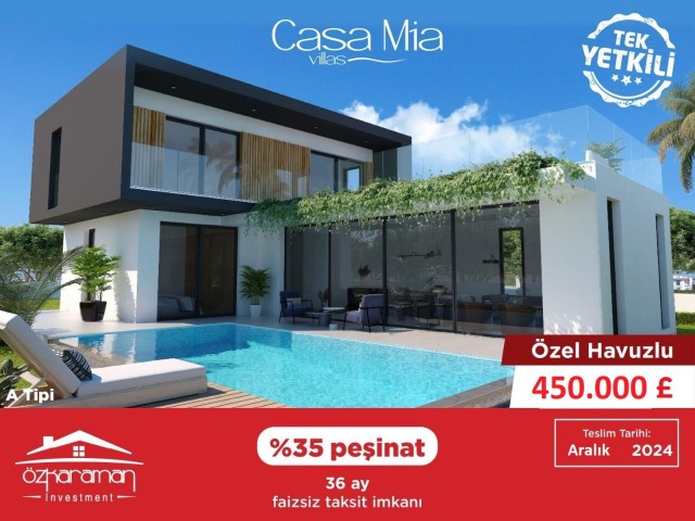 341m² luxury 3+1 detached villas in Yeniboğaziçi region from ÖZKARAMAN