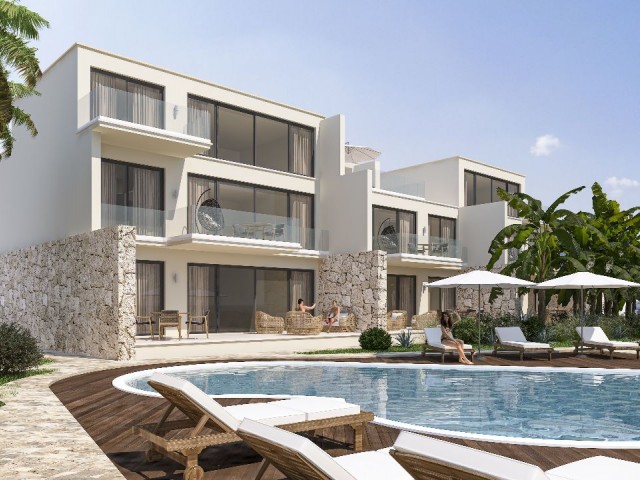 2 - und 3-Zimmer-Wohnungen in prestigeträchtigem Gelände zu verkaufen-Kyrenia, Esentepe, Nordzypern 