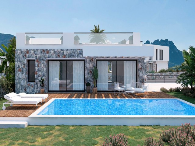 Private boutique project with luxurious 3+1 premium bungalows for sale in Esentepe, North Cyprus