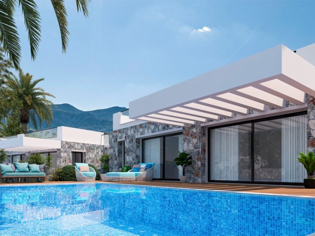 Private boutique project with luxurious 3+1 premium bungalows for sale in Esentepe, North Cyprus