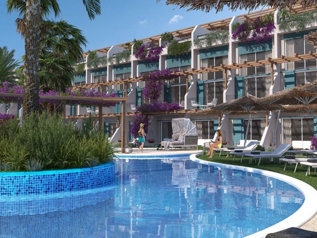 1+1 moderne Wohnungen zum Verkauf in Nordzypern zu erschwinglichen Preisen (mit Garten)