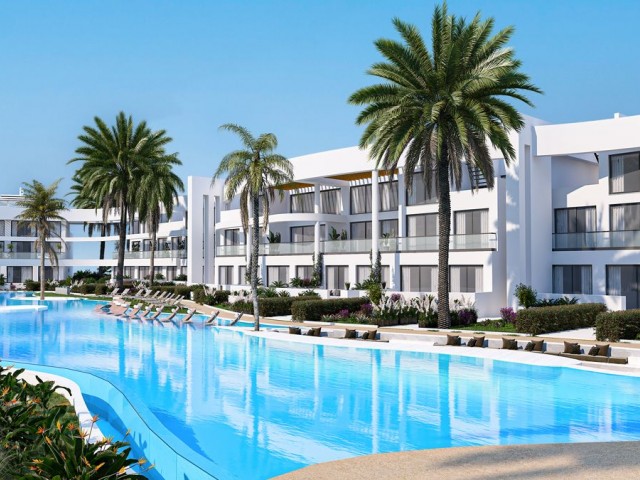 Квартиры с 2 спальнями с неограниченным видом на море на продажу в Искеле-Богаз, Северный Кипр