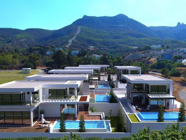 Moderne und klimatisierte 4 + 1 Villa zum Verkauf in Kyrenia Zentrum ** 
