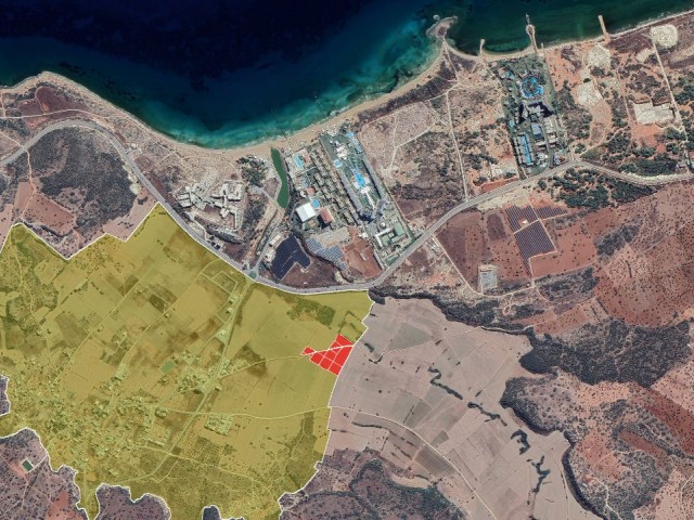 "High Potential Investment Land for Sale in Bafra, Northern Cyprus: Electric, Water, and Road Infrastructure Available!"