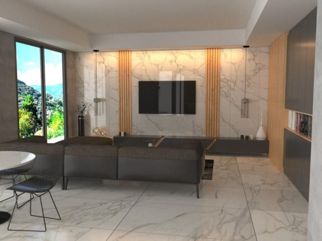 3+1 LUXURY PENTHOUSE APARTMENT FOR SALE, SPECIALLY DESIGNED IN THE CENTER OF KYRENIA, CYPRUS, ON A SITE WITH A POOL ** 