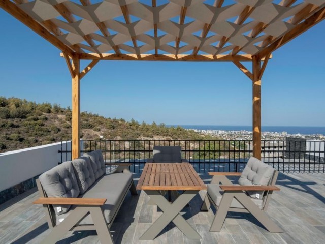 2 + 1 LUXURY APARTMENT FOR SALE IN CYPRUS KYRENIA BELLAPAIS WITH PRIVATE TERRACE AND SHARED POOL READY TO MOVE IN IMMEDIATELY ** 