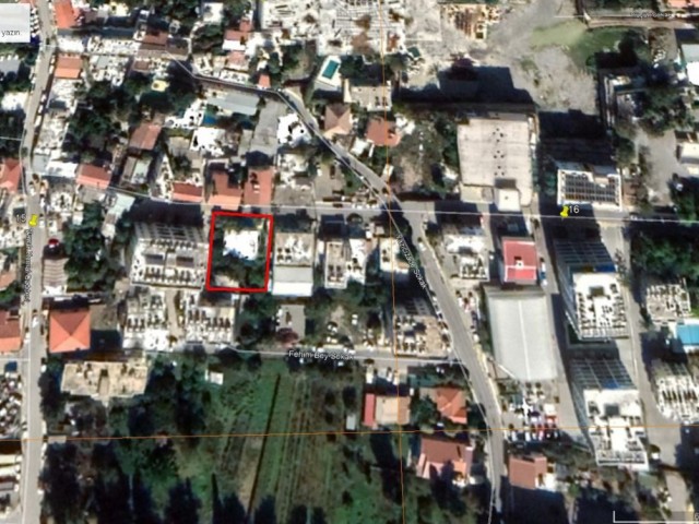 مرکز گیرنه قبرس با بلال ترکیه, 100% منطقه بندی, اجازه تجاری و خوابگاه, 722 متر2 زمین برای فروش دسامب