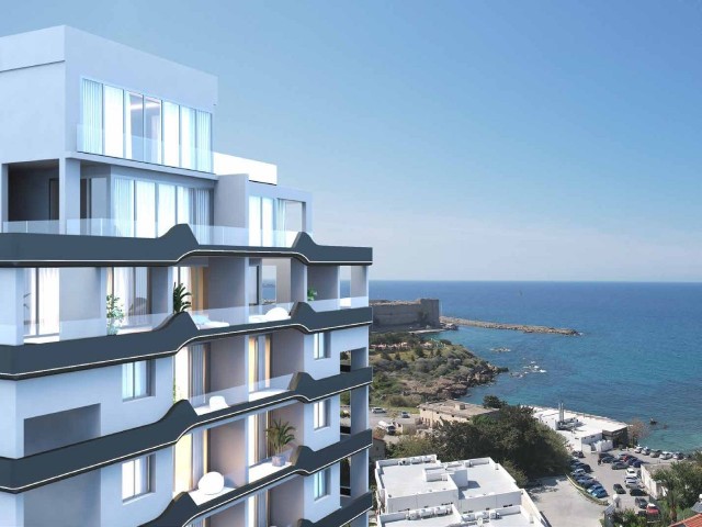2+1 and 2+1 apartments with swimming pool and doublex apartments with swimming pool for sale in Kyrenia Center