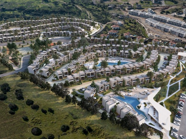 Продажа апартаментов 2+1 на пляже в регионе Кирения Эсентепе