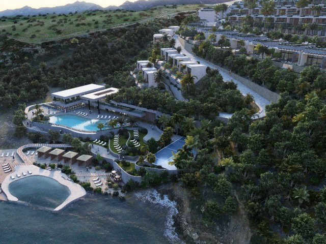 Продажа апартаментов 2+1 на пляже в регионе Кирения Эсентепе