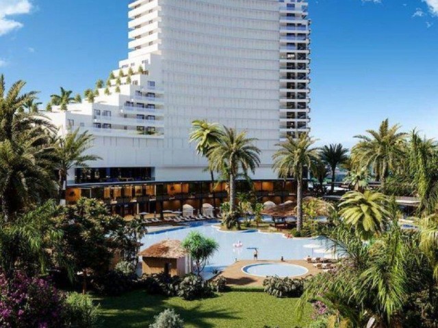Iskele- Long beach Grand Sapphire Resort and Residences 0+1 apartment for sale. ** 