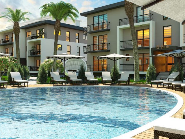 Kyrenia - Alsancak 2+1, new complex with pool, 50% down payment 60. 000GBP ** 