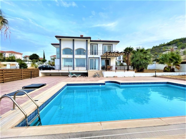 Kyrenia - Karsiyaka, luxury 3+1 Villa with private garden and private pool for sale. 