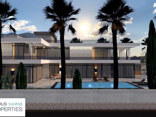 Our New Villa Project Specially Designed in Kyrenia Alsancak with 4 Bedrooms Sauna, Garden and Pool 
