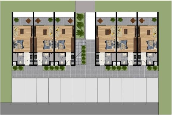 Girne Lapta'da 1 Yatak Odalı  Studio Farklı Villalara ve Dairelere Sahip  Sosyal Alanları Ve Ortak Havuzları Saunaları Bulunan Yeni Projemiz