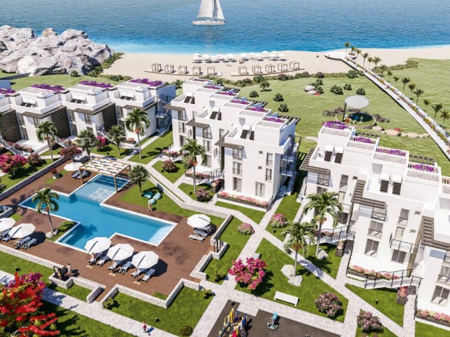 Girne Tatlısu'da 3 Yatak Odalı Denize Sıfır Spor Alanlı Sitenin Dibinde Harika Kumsalıyla Berrak Sahili ile Birlikte Yeni Projemiz