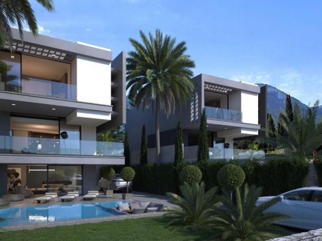 Our New Villa in Kyrenia Bellapais with 3 Storey Pool and 4 Bedrooms with Fireplace and Various Infrastructure ** 