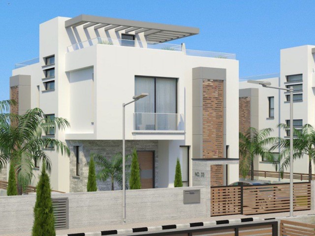 Villa & Bungalow und 2-Schlafzimmer-Wohnungen in Kyrenia Alsancak, unser neues anständiges Projekt mit 4 Blöcken in L-Form