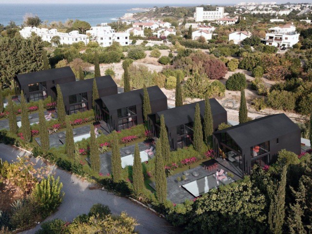 Unser neues Projekt in Girne Lapta mit 5 Schlafzimmern, ungewöhnlichem Design, viel Terrasse, Garten