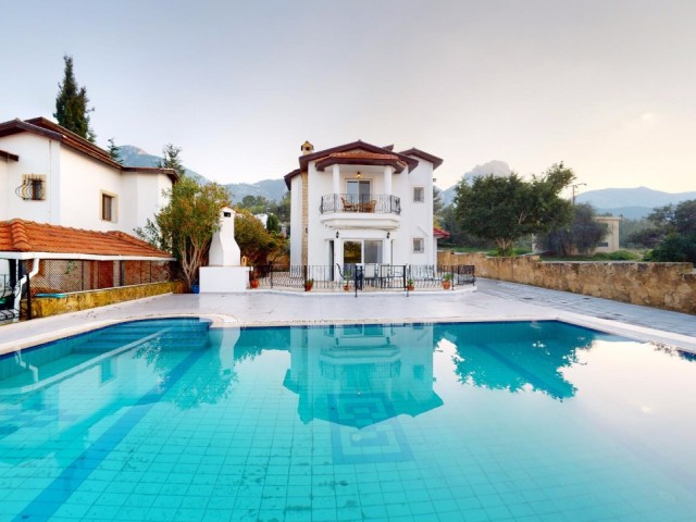 3 Bedroom Villa for Rent With Private Swimming Pool, Central Heating In Zeytinlik Kyrenia