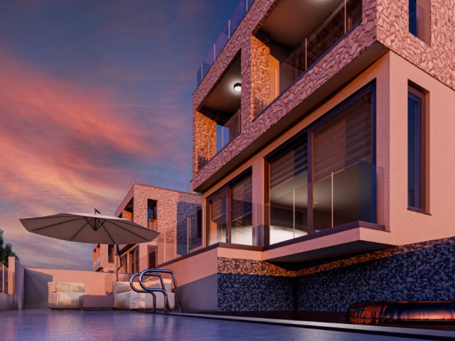 Neue Villa zum Verkauf mit Nebenhausetage auf 450 m² großem Grundstück