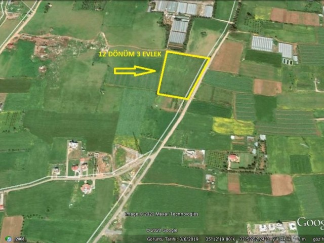 12 ACRES OF 3-HOUSE LAND WITH A CONSTRUCTION PERMIT IN YENIBOGAZICI >>> 05488711102 HURIYE RIDER ** 