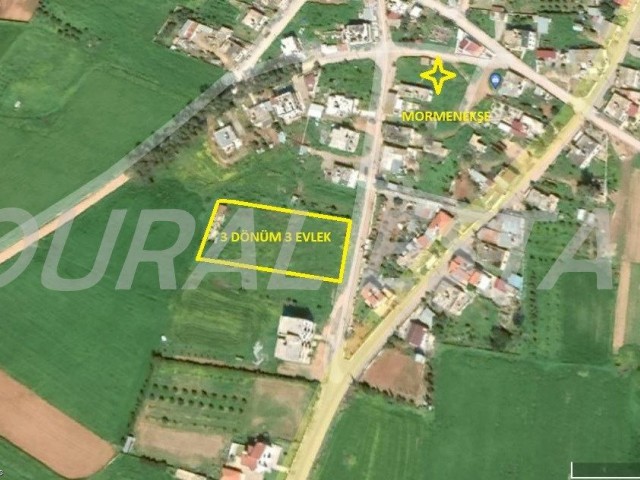 3 ACRES OF 3 HOUSES LAND FOR SALE IN MORMENEKŞE DISTRICT ** 