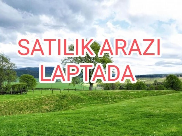 Land for sale in Laptada villa area with stunning sea and mountain views. 