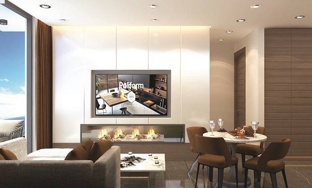 Luxuriöse 3+1-Penthouse-Wohnung mit Meerblick in Grand Sapphire Iskeleh