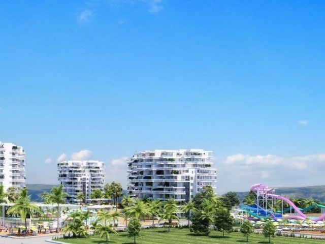 1+1 flat for sale with sea view in iskeleh 