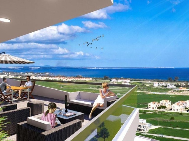 Luxury 1+1 flat with sea view in iskele long beach sky deluxia