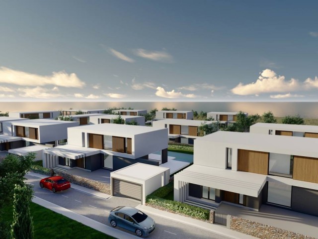Luxury sea front 5 bedroom duplex detached northernland villas in kyrenia 