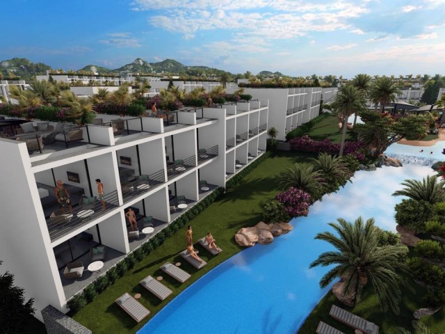Luxury sea front 1 bedroom garden apartment in 5 star resort  with all facilities 