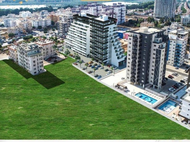 2+1 Wohnung mit Meerblick in Sky Sakarya im Zentrum von Famagusta