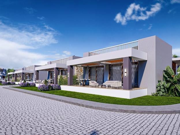 Luxuriöse 2+1-Villa mit Meerblick und allen Einrichtungen im Karsia-Gebiet im Norden Zyperns