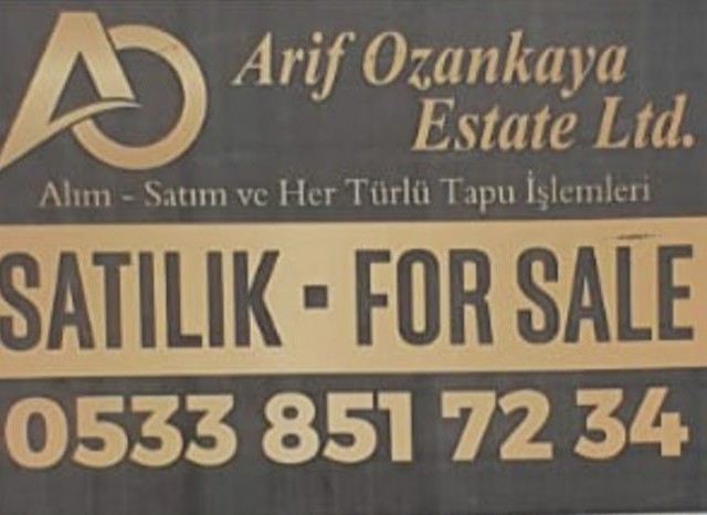 A plot of land for sale as well as an Art Deckhouse in Famagusta Canakale ** 