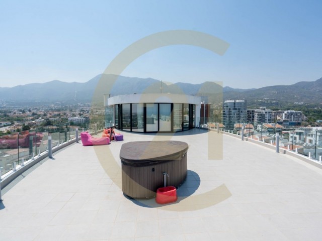 3 bedroom luxury penthouse for rent in the Center of Kyrenia