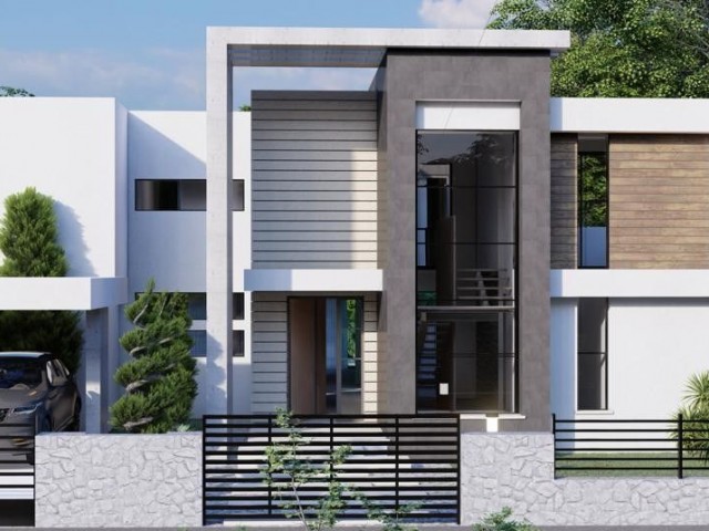 Villa zum Verkauf in Gonyeli 4+1 komplettes Grundstück