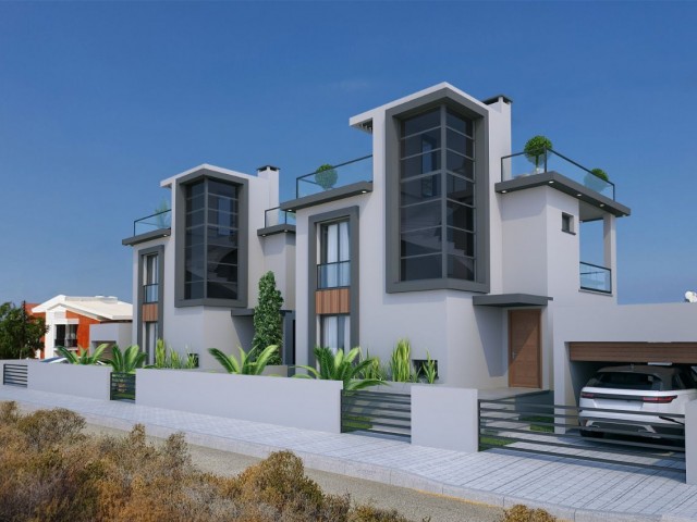 Villas With Garden and Pool For Sale In Çatalköy