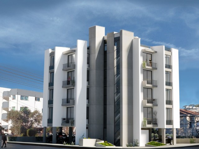 2+1 квартиры в Лефкосе Мармара на стадии проекта, где будет сообщено об испытаниях образцов бетона и железных материалов в соответствии со стандартами землетрясения