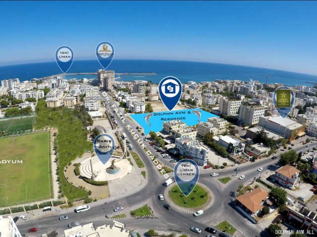 Kıbrıs Girne Merkezde AVM Residence Projesinde Satılık 3+1 Daireler POA
