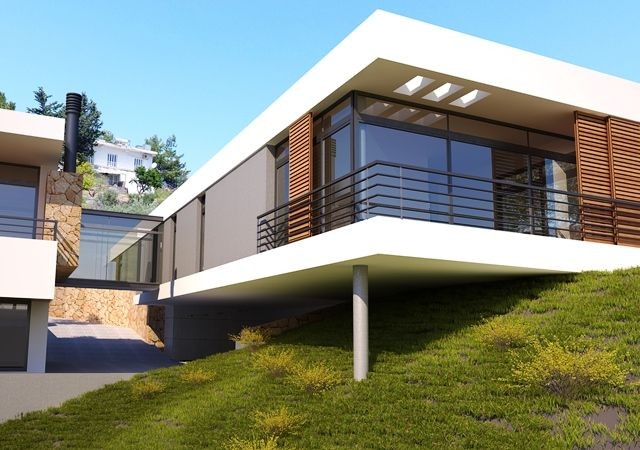 Turkish Title Design Villa For Sale In Cyprus Girne Bellpais ** 