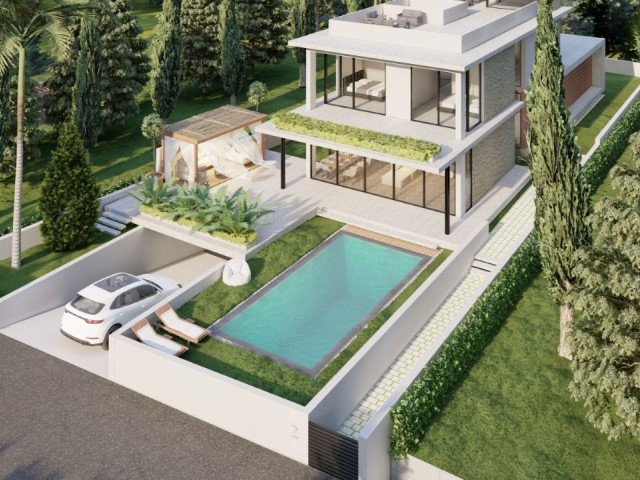 6+1 Ultra Luxury Villas for Sale on the Ring Road in the Center of Kyrenia, Northern Cyprus