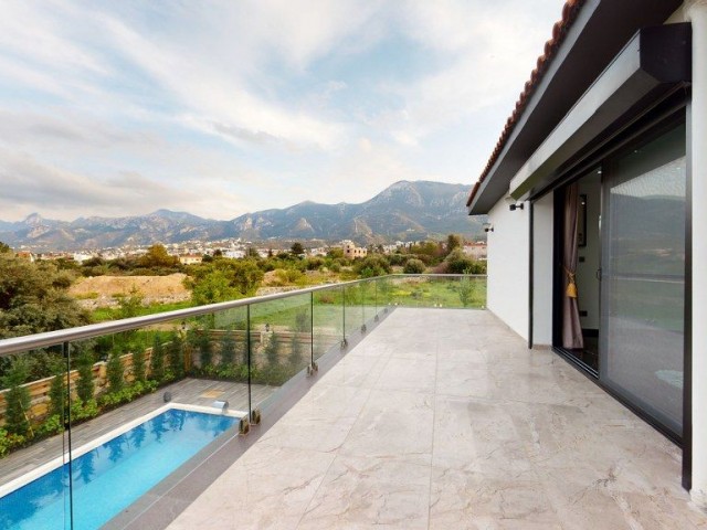 Exklusive 4+1 Luxusvilla mit Pool zum Verkauf in Kyrenia Bellapais 